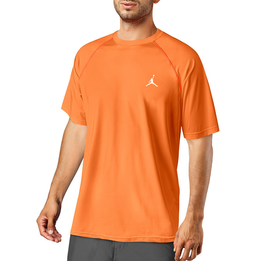 Rash Guard for Men UPF 50+ UV Sun Protection Swim Shirts Short Sleeve Quick Dry Lightweight Fishing Running Water Shirts
